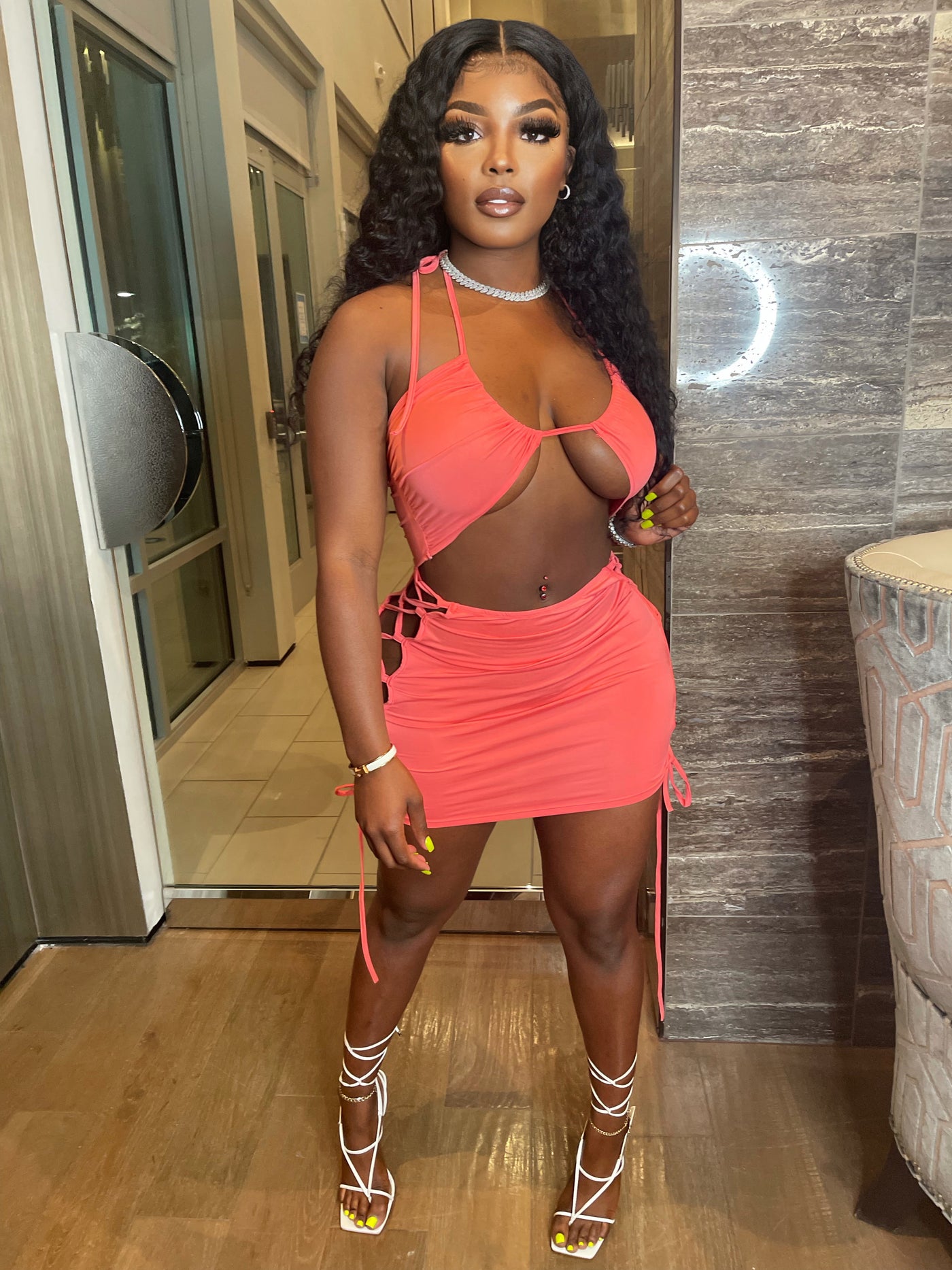 GEORGIA PEACH DRESS