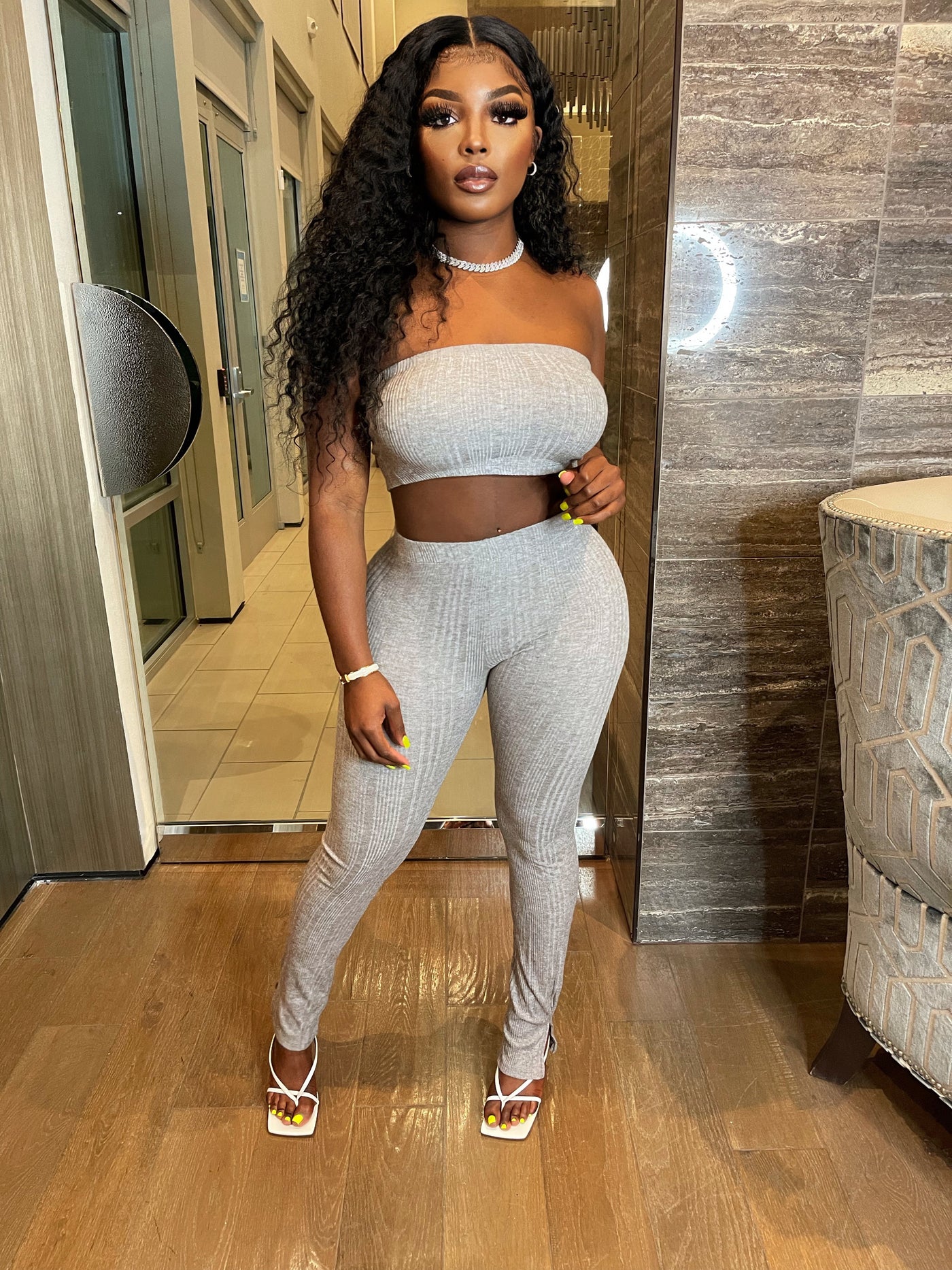WHO I WANT PANT SET