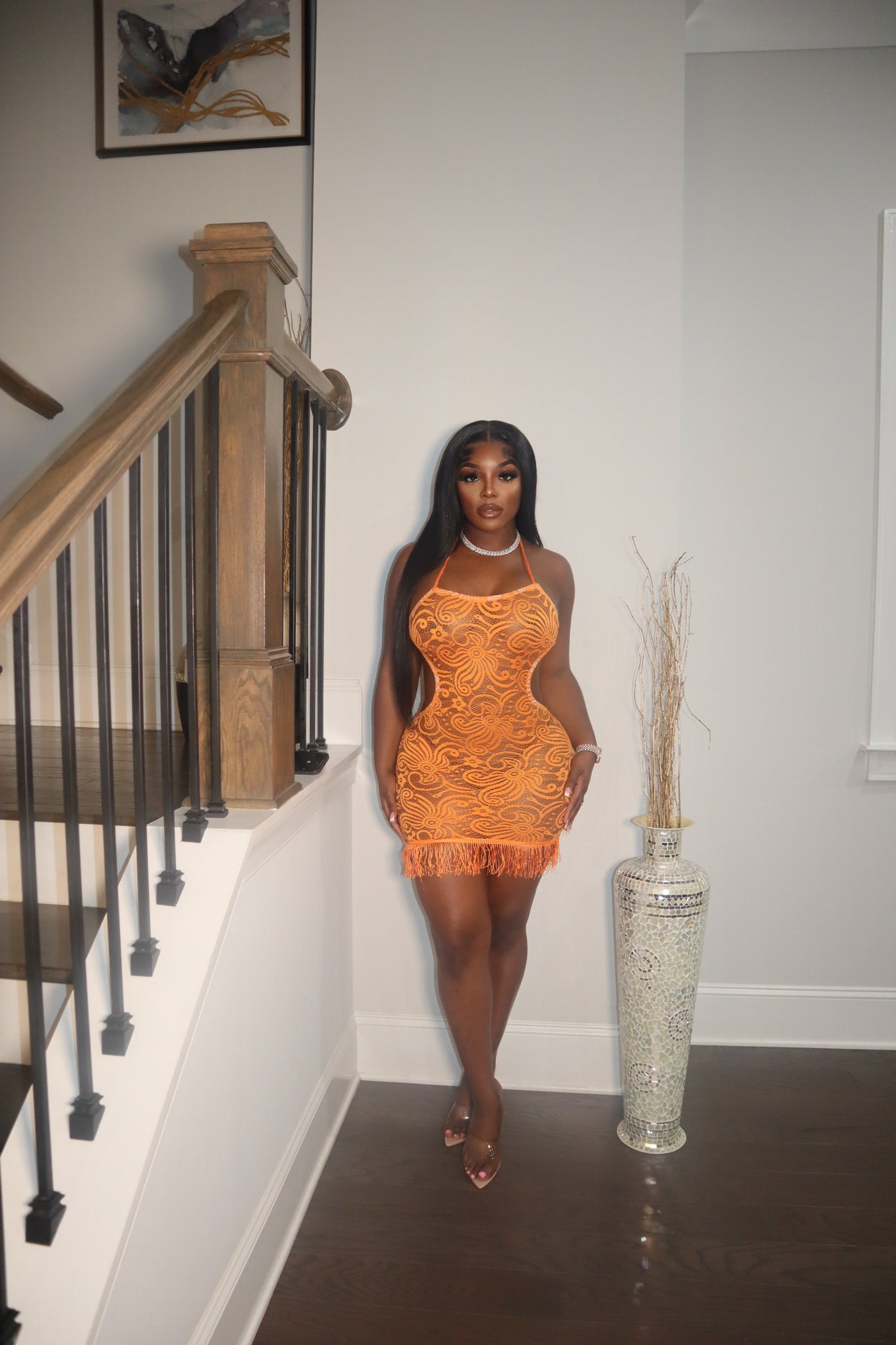 PARADISE DRESS ORANGE