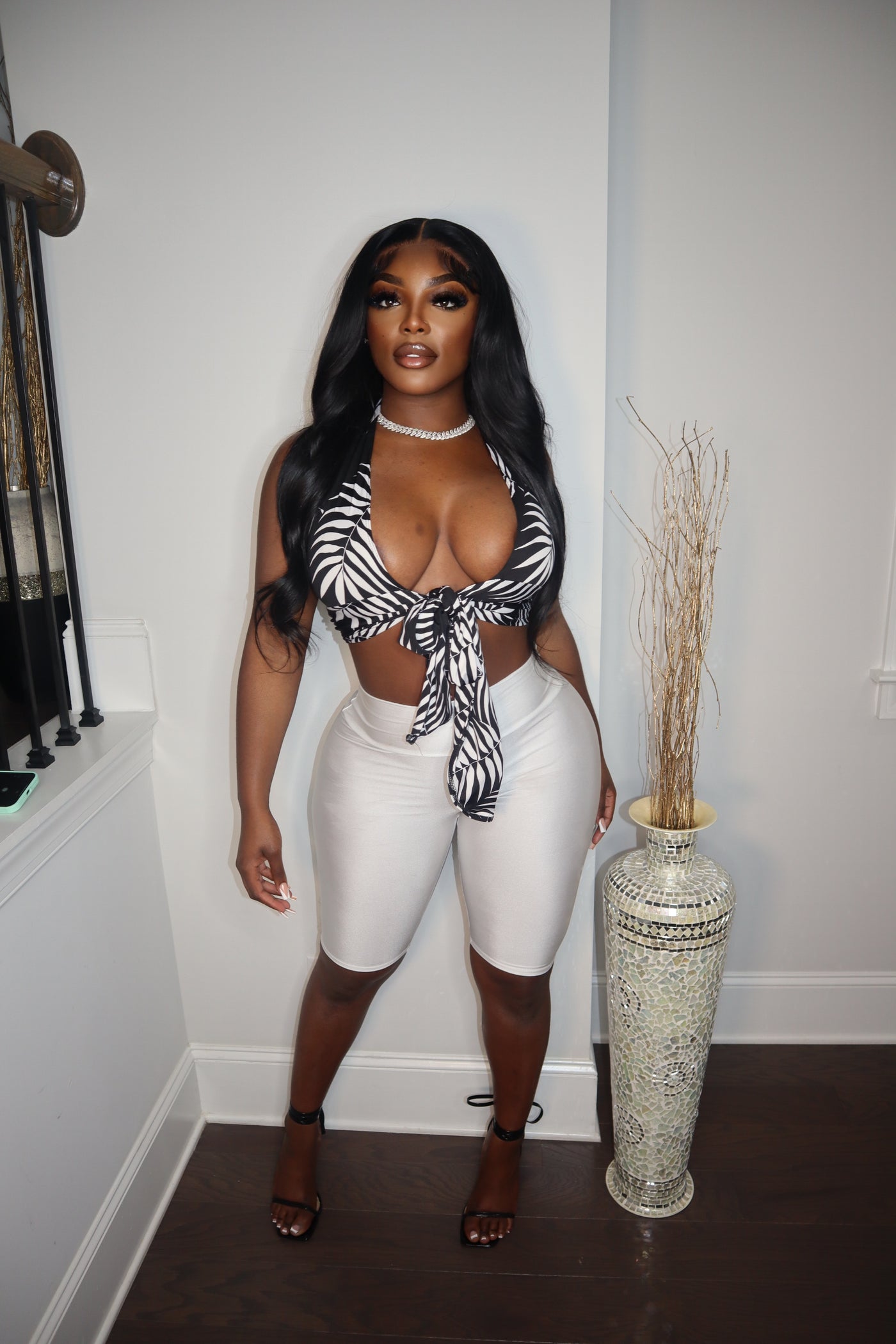 SEXY PALM SHORT SET