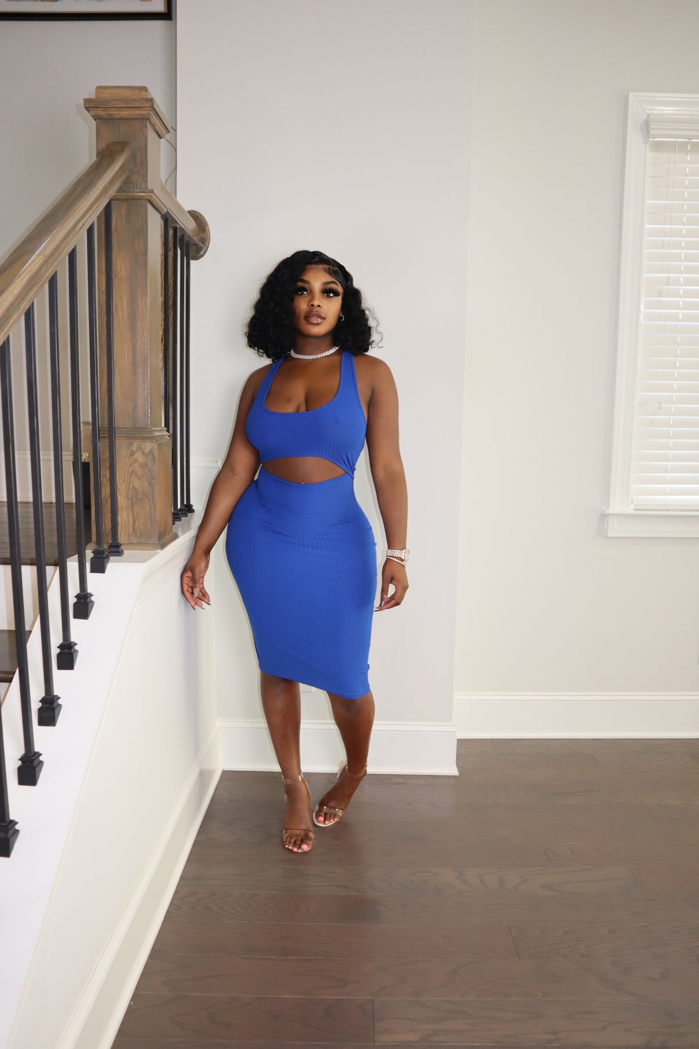 STOP LOOKING CROSS BACK DRESS
