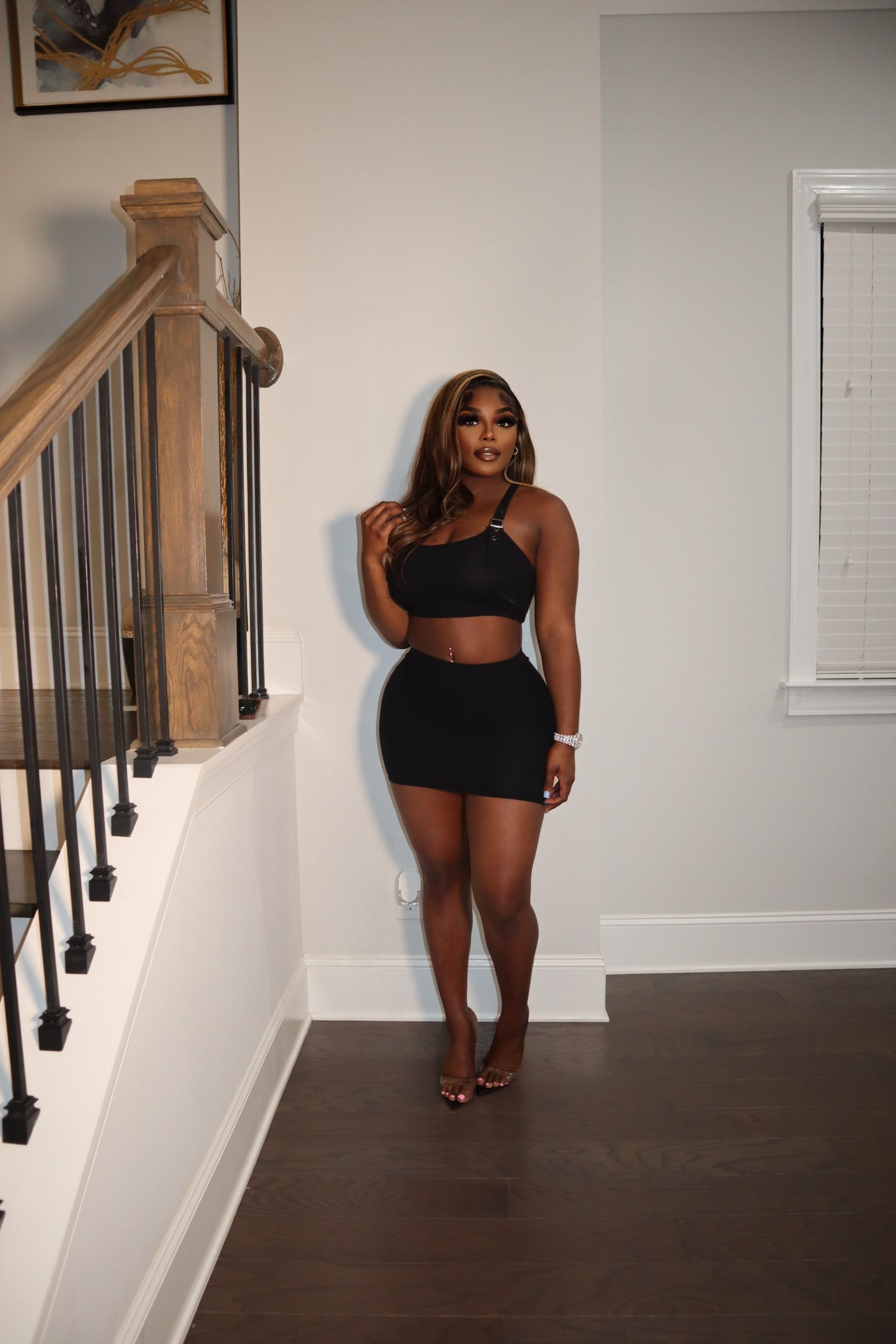 NOT SO BASIX SKIRT SET BLACK
