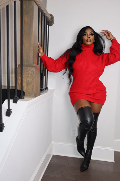 MAKE IT HAPPEN SWEATER DRESS