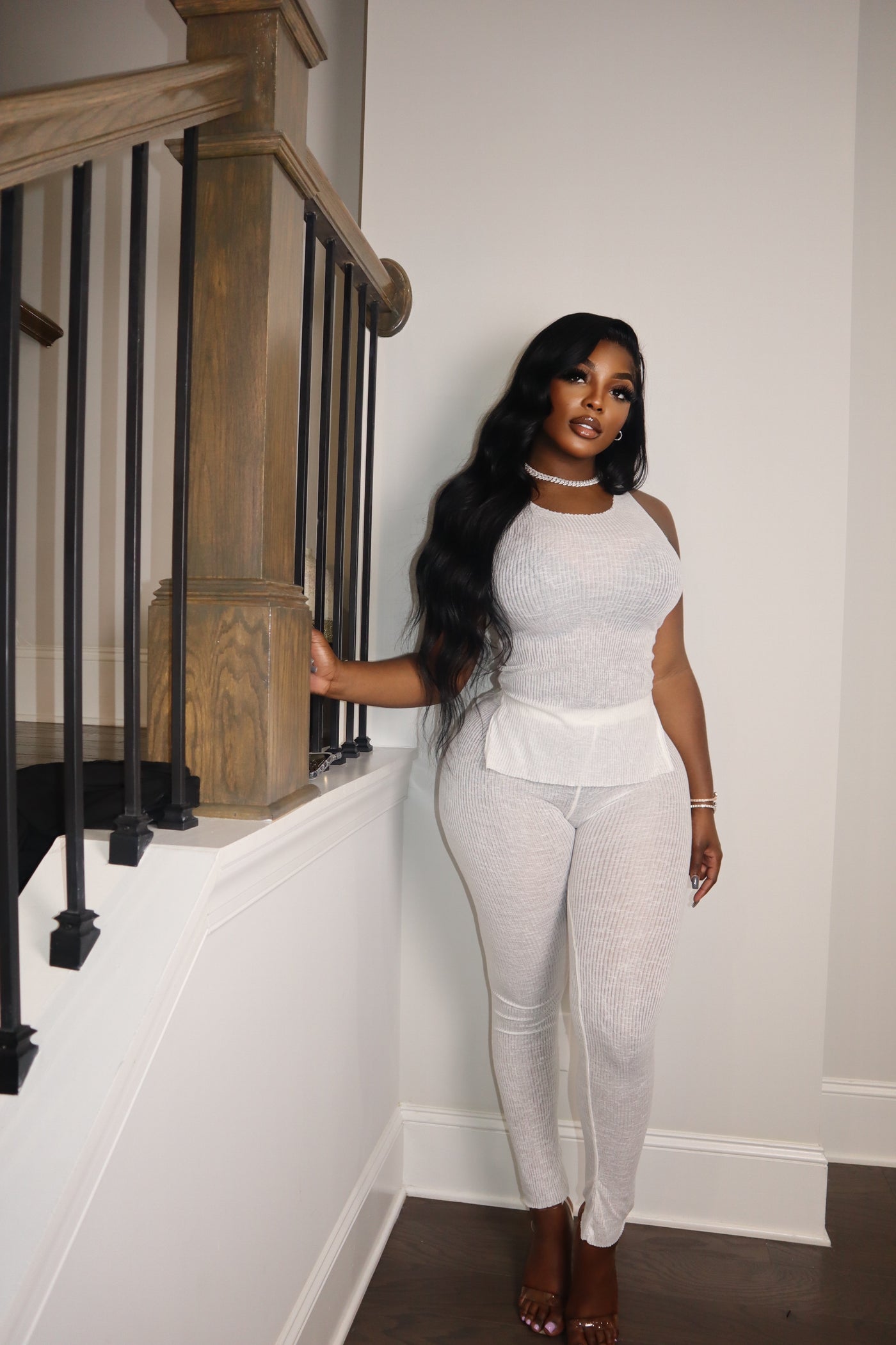 COTTON RIBBED TWO PIECE SET
