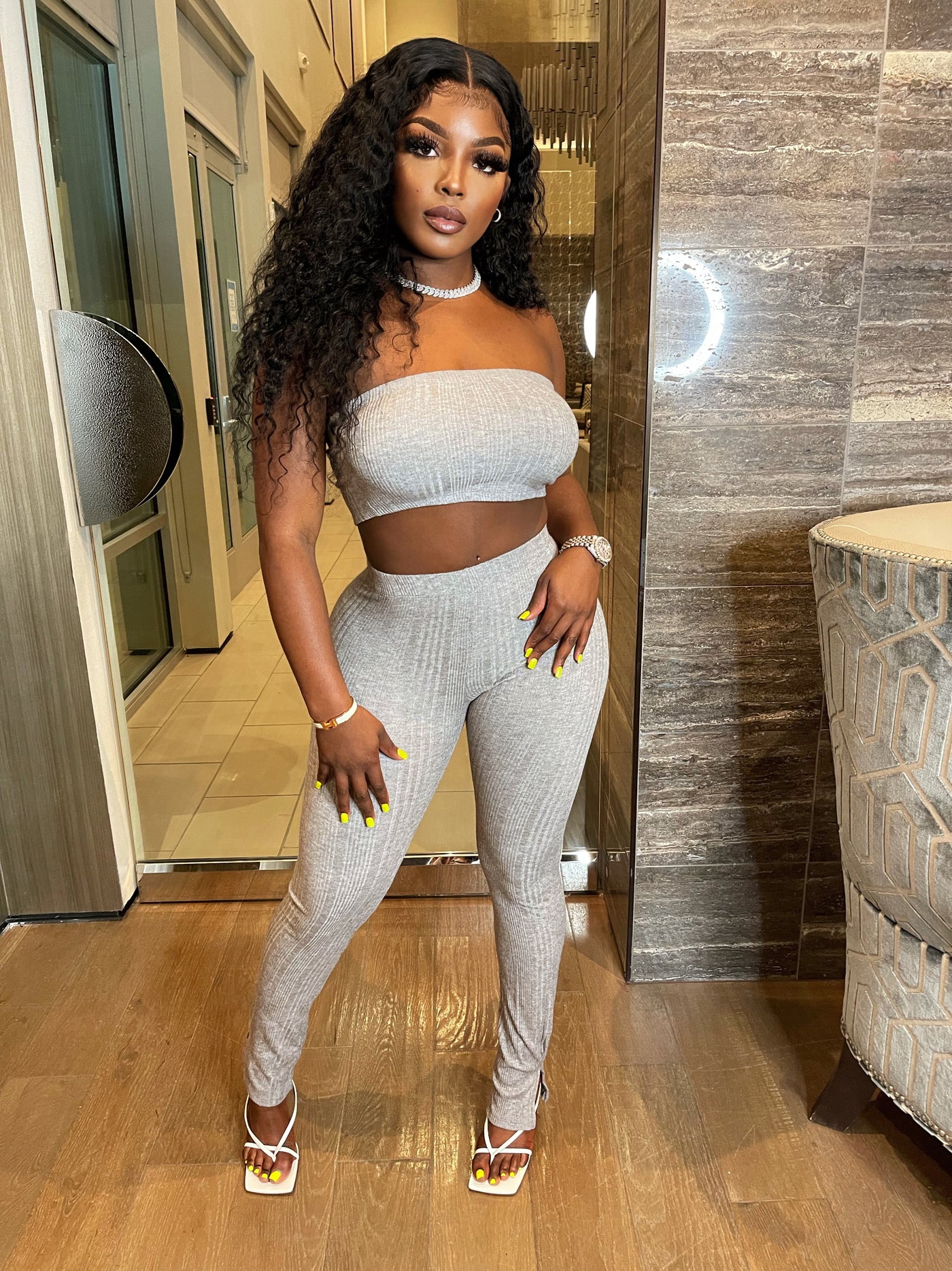 WHO I WANT PANT SET
